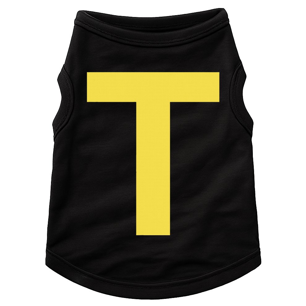 Letter T Funny Chipmunk Group Matching Halloween Costume Doggie Tank