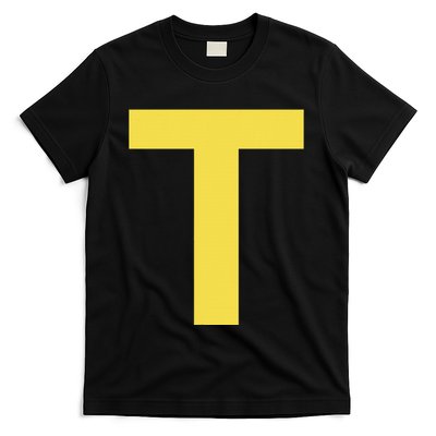 Letter T Funny Chipmunk Group Matching Halloween Costume T-Shirt