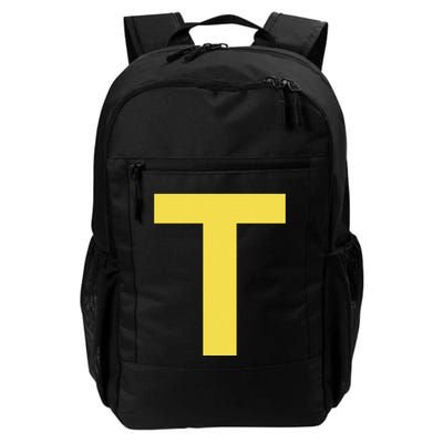 Letter T Funny Chipmunk Group Matching Halloween Costume Backpack