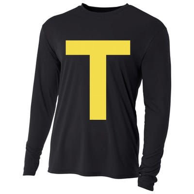 Letter T Funny Chipmunk Group Matching Halloween Costume Cooling Performance Long Sleeve Crew