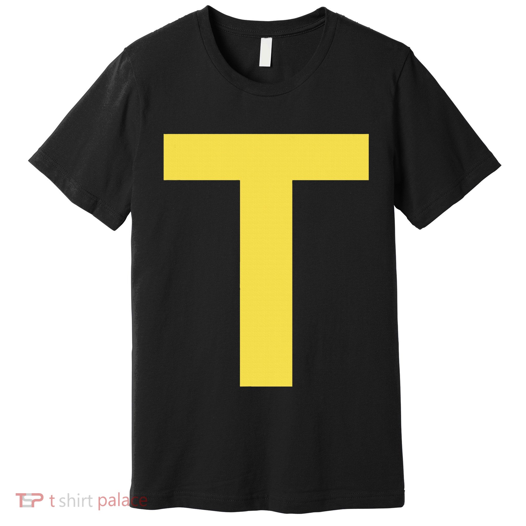 Letter T Funny Chipmunk Group Matching Halloween Costume Premium T-Shirt