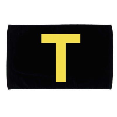 Letter T Funny Chipmunk Group Matching Halloween Costume Microfiber Hand Towel