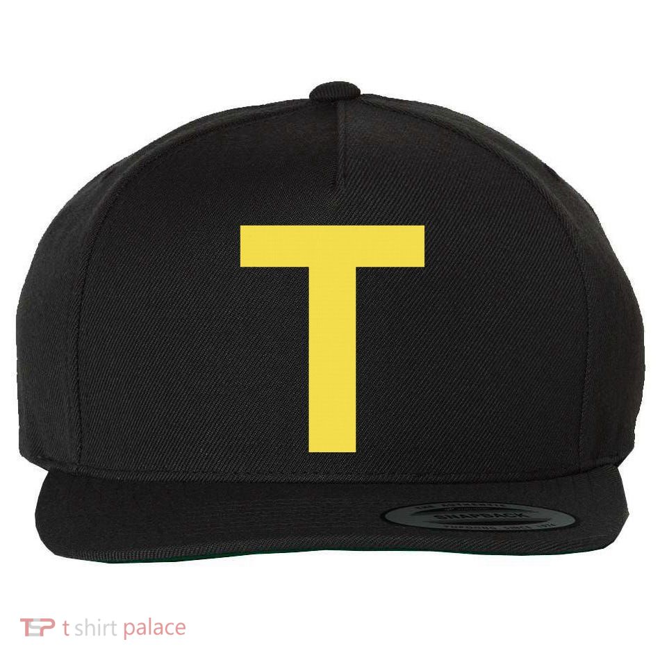Letter T Funny Chipmunk Group Matching Halloween Costume Wool Snapback Cap