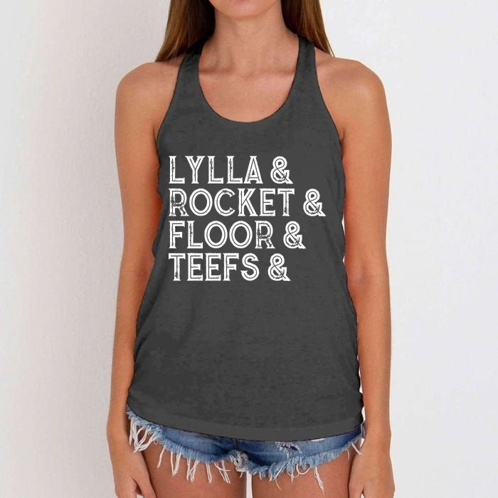 Lylla & Teefs Floor Rocket Women's Knotted Racerback Tank