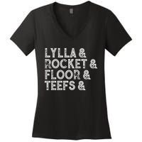 Lylla & Teefs Floor Rocket Women's V-Neck T-Shirt