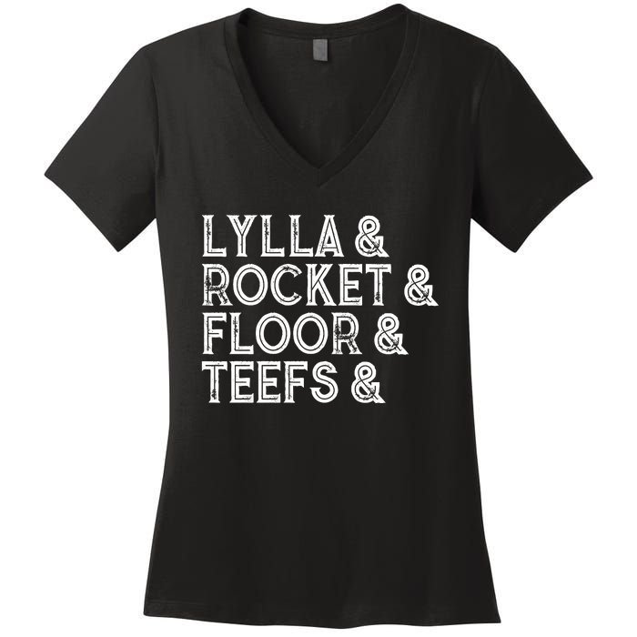 Lylla & Teefs Floor Rocket Women's V-Neck T-Shirt