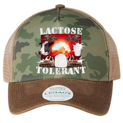 Lactose Tolerant Funny Meme Trendy Design Legacy Tie Dye Trucker Hat