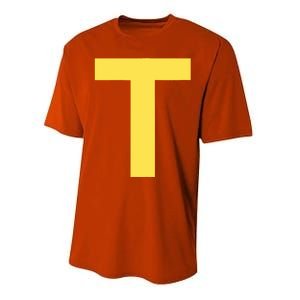 Letter T Funny Chipmunk Group Matching Halloween Costume Performance Sprint T-Shirt