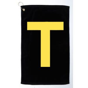 Letter T Funny Chipmunk Group Matching Halloween Costume Platinum Collection Golf Towel