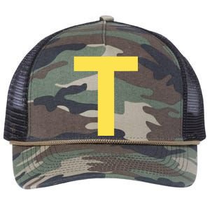 Letter T Funny Chipmunk Group Matching Halloween Costume Retro Rope Trucker Hat Cap