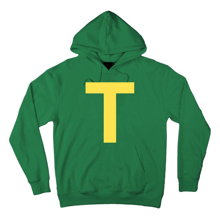 Letter T Funny Chipmunk Group Matching Halloween Costume Hoodie