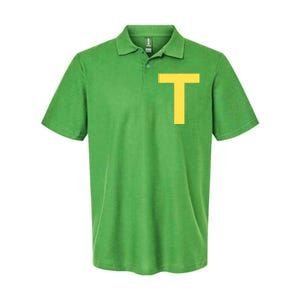 Letter T Funny Chipmunk Group Matching Halloween Costume Softstyle Adult Sport Polo