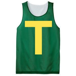 Letter T Funny Chipmunk Group Matching Halloween Costume Mesh Reversible Basketball Jersey Tank