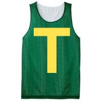 Letter T Funny Chipmunk Group Matching Halloween Costume Mesh Reversible Basketball Jersey Tank