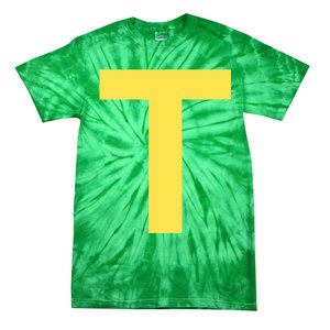 Letter T Funny Chipmunk Group Matching Halloween Costume Tie-Dye T-Shirt