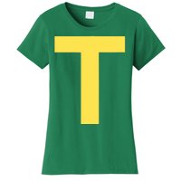 Letter T Funny Chipmunk Group Matching Halloween Costume Women's T-Shirt