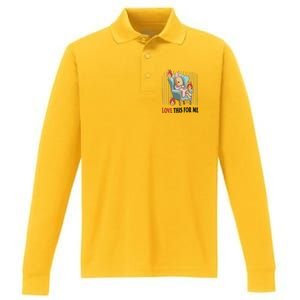 Love This For Me Performance Long Sleeve Polo