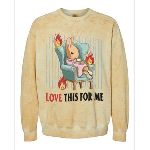 Love This For Me Colorblast Crewneck Sweatshirt