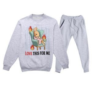 Love This For Me Premium Crewneck Sweatsuit Set