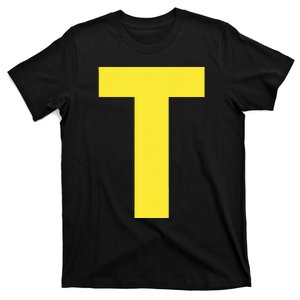 Letter T Funny Matching Halloween Costume T-Shirt