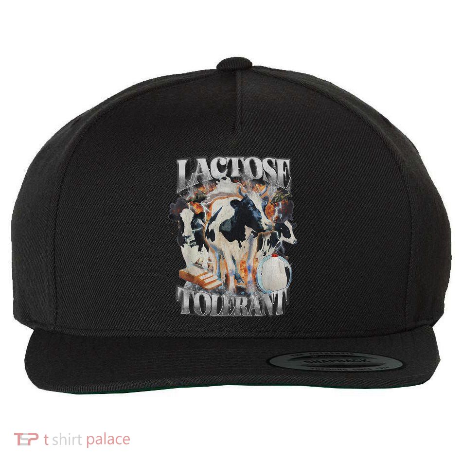 Lactose Tolerant Funny Trending Meme Wool Snapback Cap