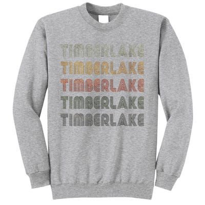 Love Timberlake Grunge Vintage Style Black Timberlake Tall Sweatshirt