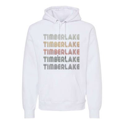 Love Timberlake Grunge Vintage Style Black Timberlake Premium Hoodie