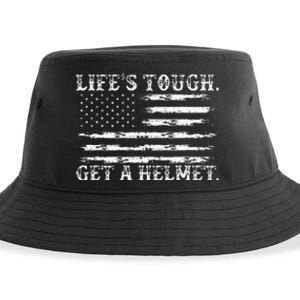 LifeS Tough Get A Helmet Man Usa Flag Sustainable Bucket Hat