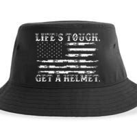 LifeS Tough Get A Helmet Man Usa Flag Sustainable Bucket Hat