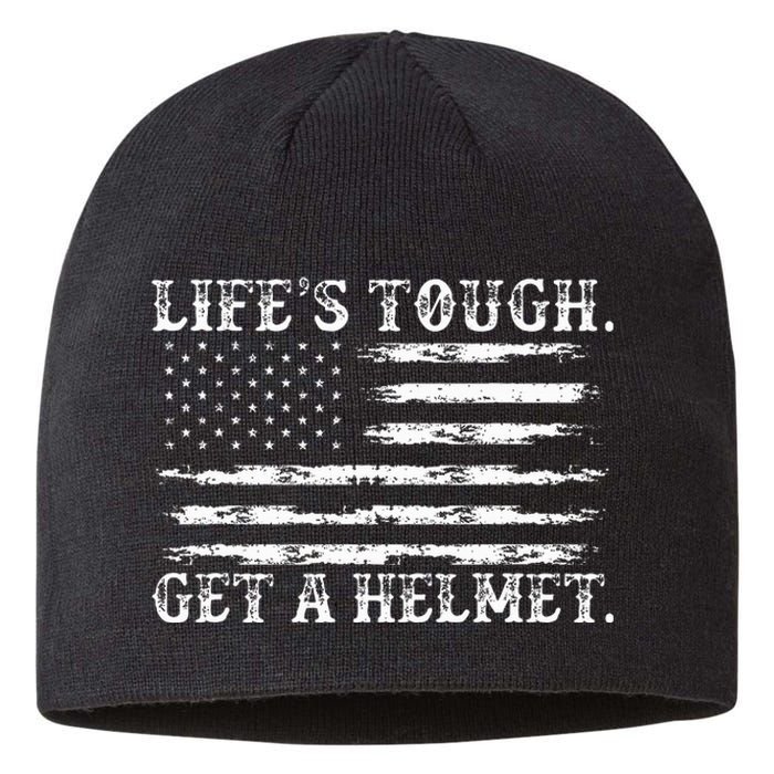 LifeS Tough Get A Helmet Man Usa Flag Sustainable Beanie