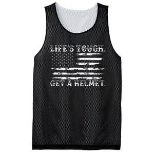 LifeS Tough Get A Helmet Man Usa Flag Mesh Reversible Basketball Jersey Tank