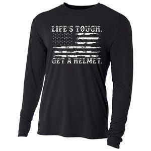 LifeS Tough Get A Helmet Man Usa Flag Cooling Performance Long Sleeve Crew