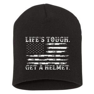 LifeS Tough Get A Helmet Man Usa Flag Short Acrylic Beanie