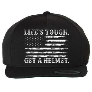 LifeS Tough Get A Helmet Man Usa Flag Wool Snapback Cap