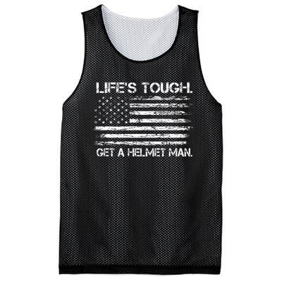 LifeS Tough Get A Helmet Man Vintage Usa Flag Mesh Reversible Basketball Jersey Tank