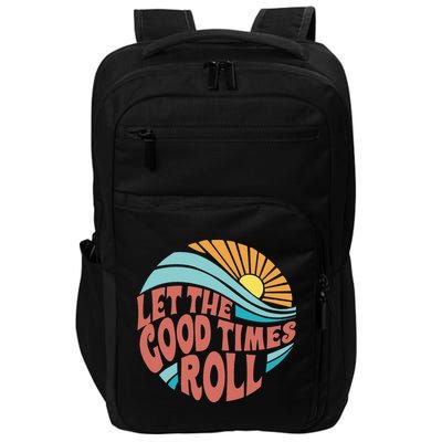 Let The Good Times Roll Retro Vintage Impact Tech Backpack