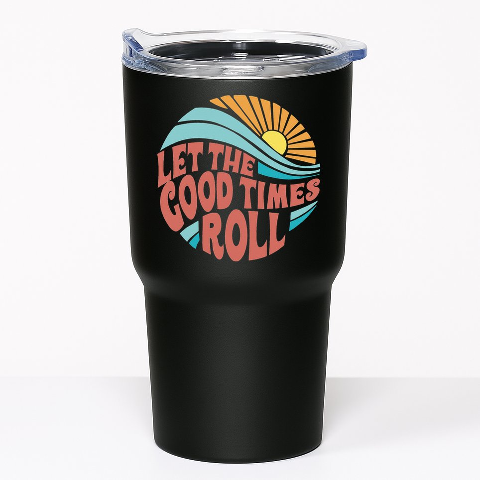 Let The Good Times Roll Retro Vintage Tumbler