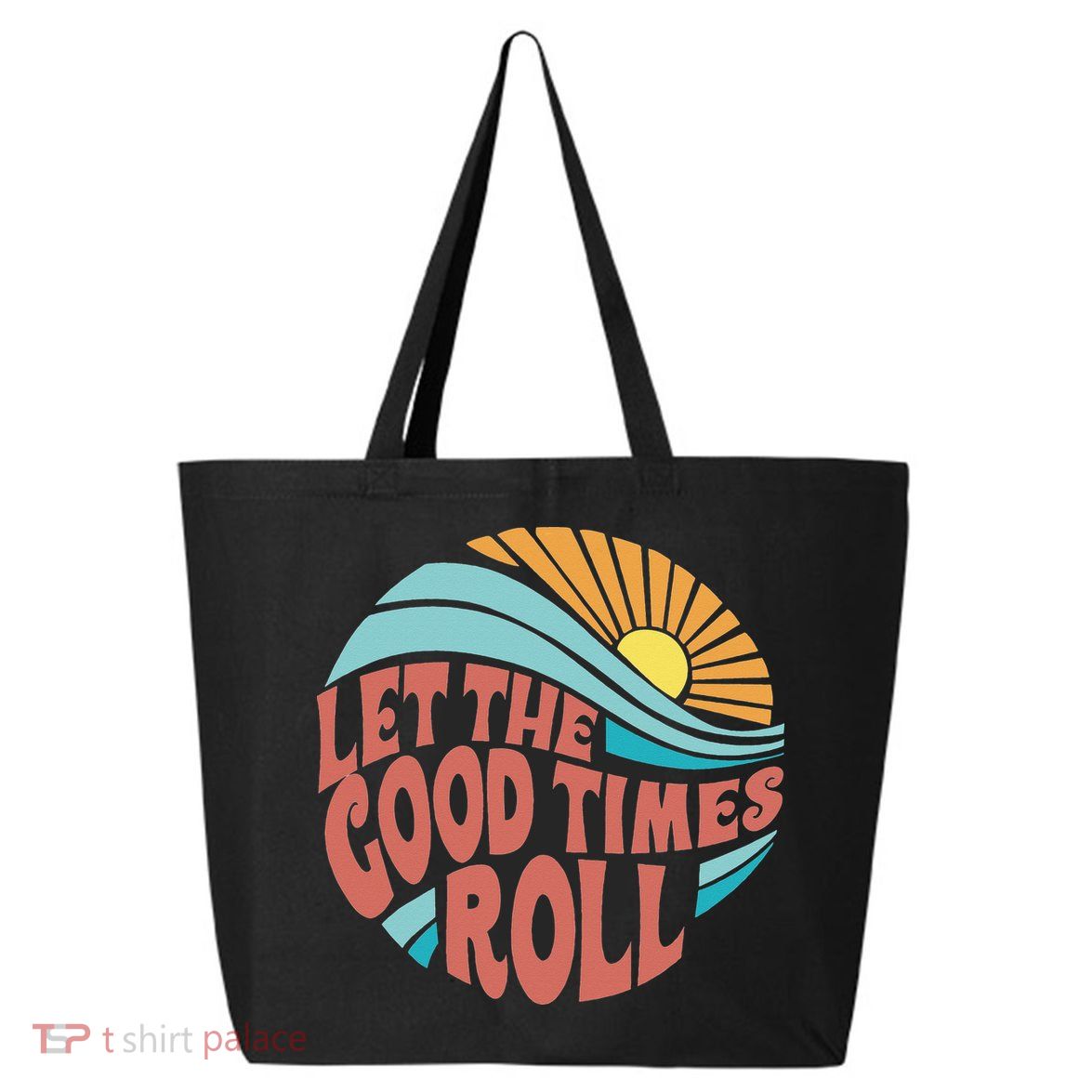 Let The Good Times Roll Retro Vintage 25L Jumbo Tote
