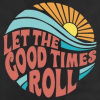 Let The Good Times Roll Retro Vintage Golf Towel