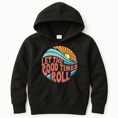 Let The Good Times Roll Retro Vintage Kids Hoodie