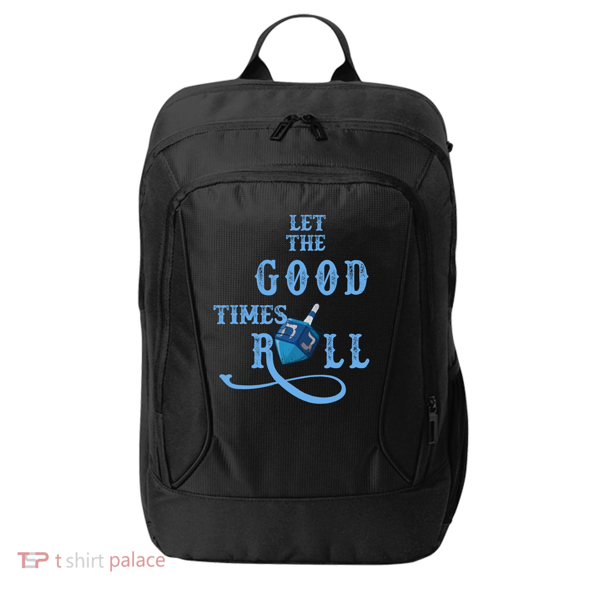 Let The Good Times Roll Raglan Hanukkah City Backpack