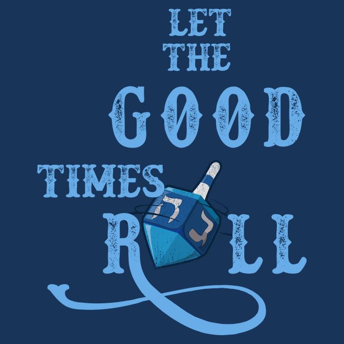 Let The Good Times Roll Raglan Hanukkah Infant Baby Jersey Bodysuit