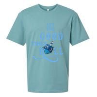 Let The Good Times Roll Raglan Hanukkah Sueded Cloud Jersey T-Shirt