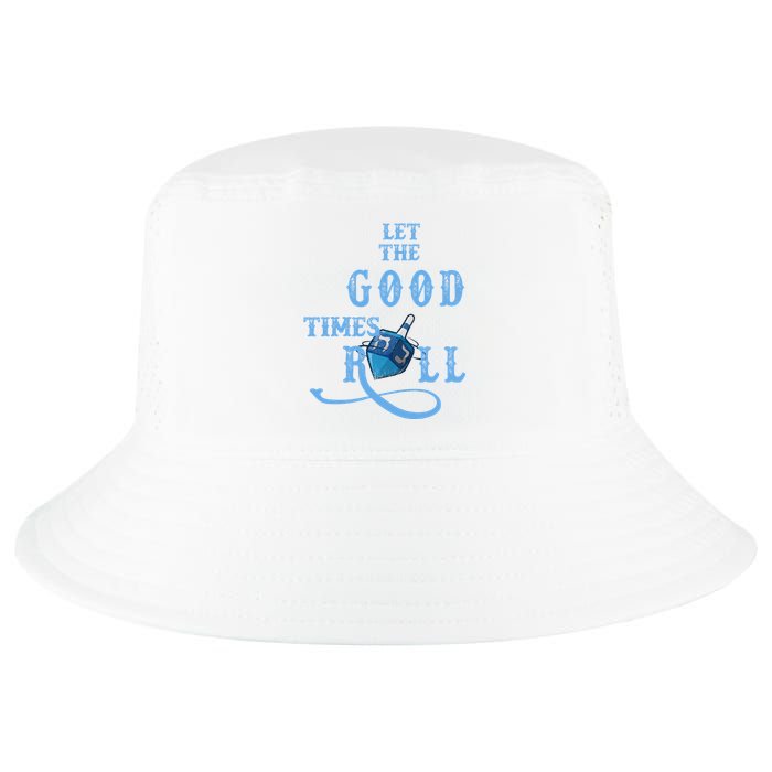 Let The Good Times Roll Raglan Hanukkah Cool Comfort Performance Bucket Hat