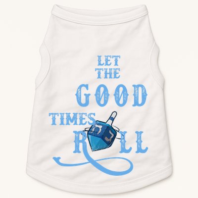 Let The Good Times Roll Raglan Hanukkah Doggie Tank
