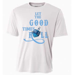 Let The Good Times Roll Raglan Hanukkah Cooling Performance Crew T-Shirt