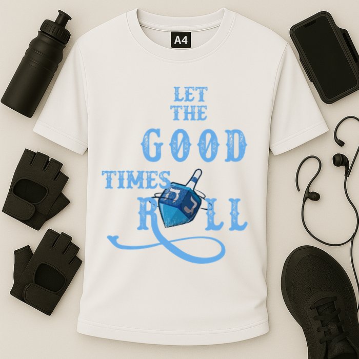 Let The Good Times Roll Raglan Hanukkah Performance Shirt