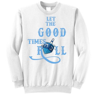 Let The Good Times Roll Raglan Hanukkah Sweatshirt