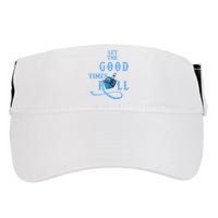 Let The Good Times Roll Raglan Hanukkah Adult Drive Performance Visor