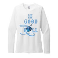 Let The Good Times Roll Raglan Hanukkah Womens CVC Long Sleeve Shirt